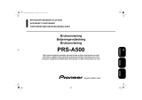Pioneer PRS-A500 Användarmanual