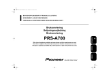 Pioneer PRS-A700 Användarmanual