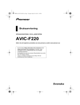 Pioneer AVIC-F220 Användarmanual