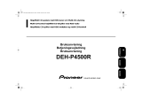 Pioneer DEH-P4500R Användarmanual