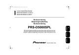 Pioneer PRS-D5000SPL Användarmanual