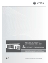 Myson Kickspace 600 Installation & Operating Manual