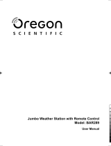 Oregon Scientific BAR289 Användarmanual