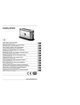 Morphy Richards 2 slice Fusion ‘long’ slot toaster Användarmanual