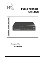 HQ HA30W Specifikation