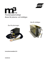 ESAB m3 plasma Precision Plasmarc Plasma Gas Box & Shield Gas Box Användarmanual