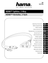 Hama 00121776 HDMI Splitter 2-Way Bruksanvisning