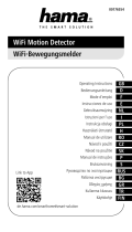 Hama 00176554 WiFi Motion Detector Användarmanual