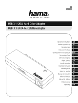 Hama USB 3.1 SATA Hard Drive Adapter Bruksanvisning