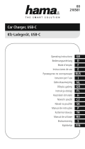 Hama 00210581 USB-C Car Charger Bruksanvisning