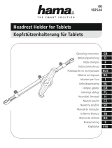 Hama 182540 Headrest Holder for Tablets Bruksanvisning
