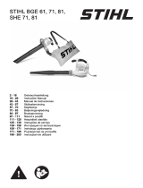 STIHL BGE 61, 71, 81, SHE 71, 81 Användarmanual