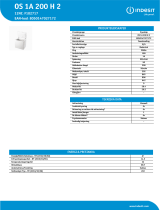 Indesit OS 1A 200 H 2 Product data sheet