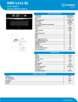 Indesit MWI 4343 BL Product data sheet