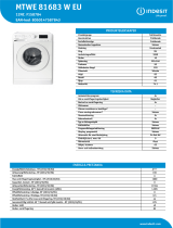 Indesit MTWE 81683 W EU Product data sheet