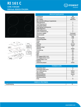 Indesit RI 161 C Product data sheet