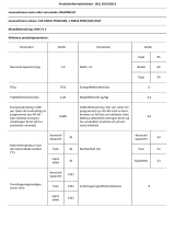 Bauknecht WM 71 C Product Information Sheet