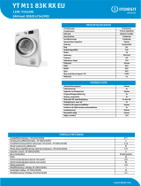 Indesit YT M11 83K RX EU Product data sheet