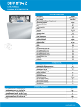 Indesit DIFP 8T94 Z Product data sheet