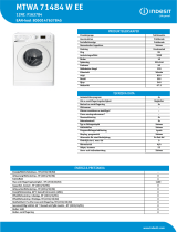 Indesit MTWA 71484 W EE Product data sheet