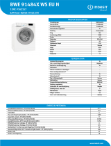 Indesit BWE 91484X WS EU N Product data sheet