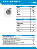 Indesit BWE 91484X WS EU N NEL Data Sheet