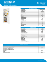 Indesit XIT8 T2E W Product data sheet