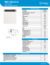 Indesit DBE 2B19 A X Product data sheet