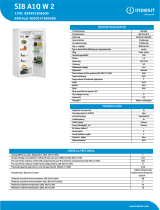 Indesit SI8 A1Q W 2 NEL Data Sheet