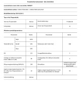 Indesit SI8 A1Q W 2 Product Information Sheet