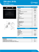 Indesit IFW 4841 JH BL Product data sheet