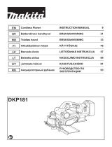 Makita DKP181 Användarmanual