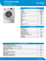 Indesit YT M10 81 R EU Product data sheet