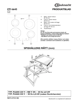 Bauknecht ETI 6645 IN Program Chart