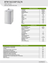 Indesit BTW S6230P EU/N Product data sheet