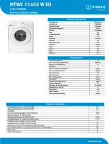 Indesit MTWC 71452 W EU Product data sheet