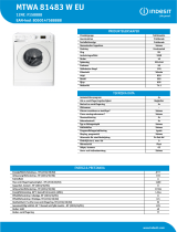 Indesit MTWA 81483 W EU Product data sheet