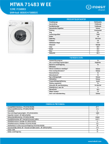 Indesit MTWA 71483 W EE Product data sheet