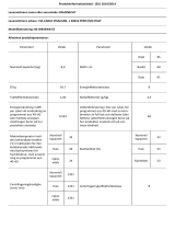 Bauknecht B6 W845WB EE Product Information Sheet