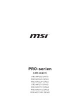 MSI PRO MP271P Bruksanvisning