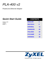 ZyXEL Communications PLA-400 v2 Snabbstartsguide