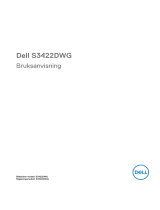 Dell S3422DWG Användarguide