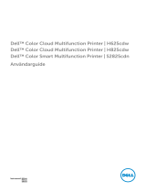 Dell H825cdw Cloud MFP Laser Printer Användarguide