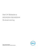 Dell SE2422HX Användarguide