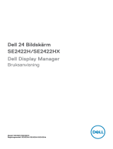 Dell SE2422HX Användarguide