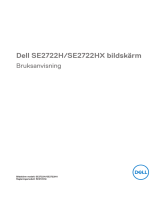 Dell SE2722HX Användarguide