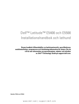 Dell Latitude E5500 Snabbstartsguide