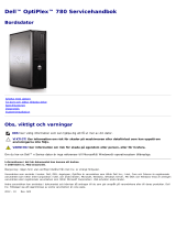 Dell OptiPlex 780 Användarmanual