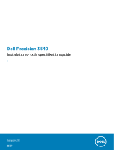 Dell Precision 3540 Bruksanvisning