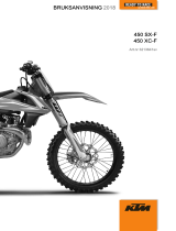 KTM 450 XC-F 2018 Bruksanvisning